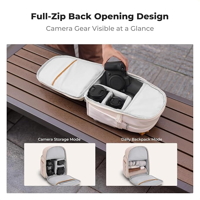 K&F CONCEPT Camera Backpack, DSLR/SLR Small Camera Bags - Image 5