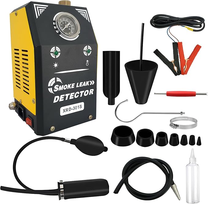 Automotive Smoke Machine with Built-in Air Pump and Pressure Gauge, Adjustable by Unknown
