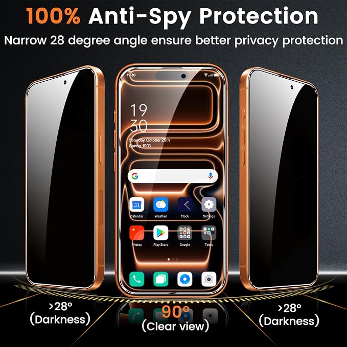 Lesakit 4 Pack Privacy Screen Protector - Image 3
