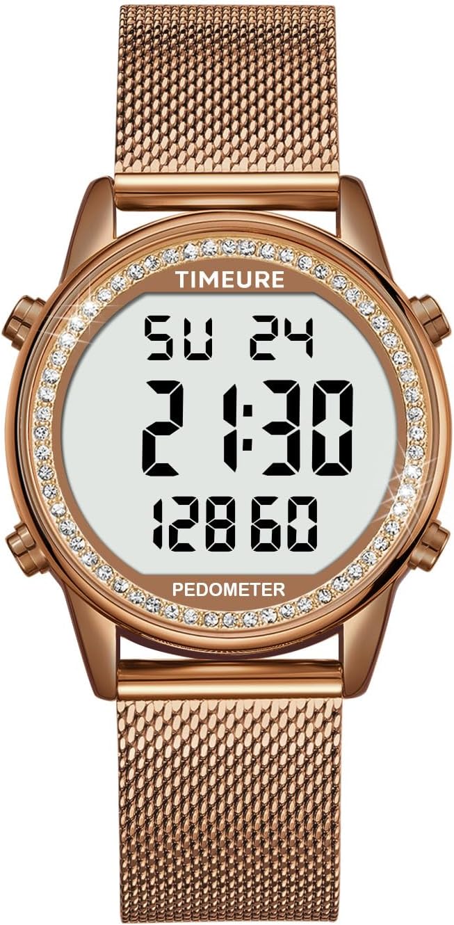 Women's Step Counter Pedometer Watch by TIMEURE