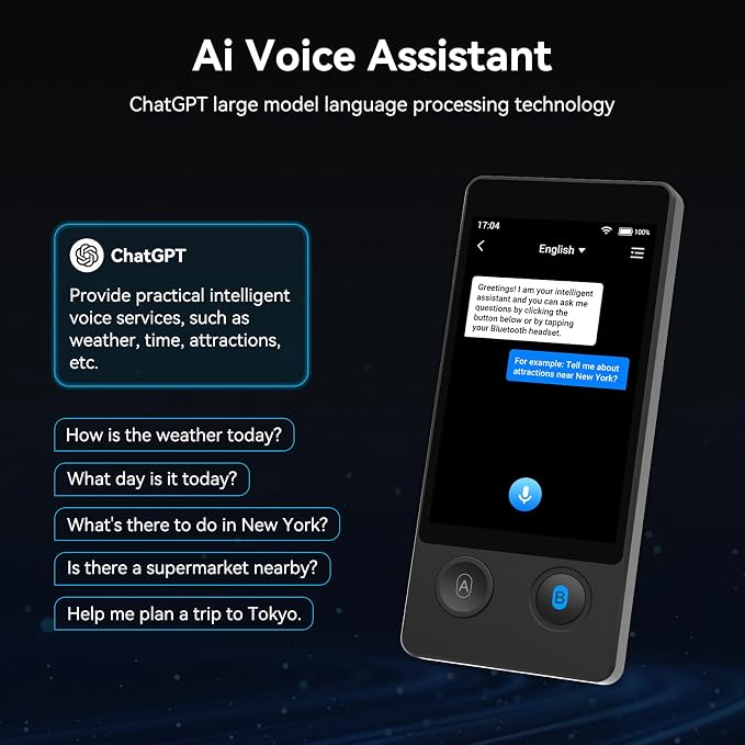 W12 Language Translator Device, 2026 Upgraded AI Translator No WiFi Needed - Image 6