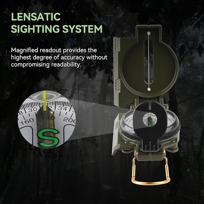 Compass Hiking Survival, Wilderness Survival Compass - Image 6