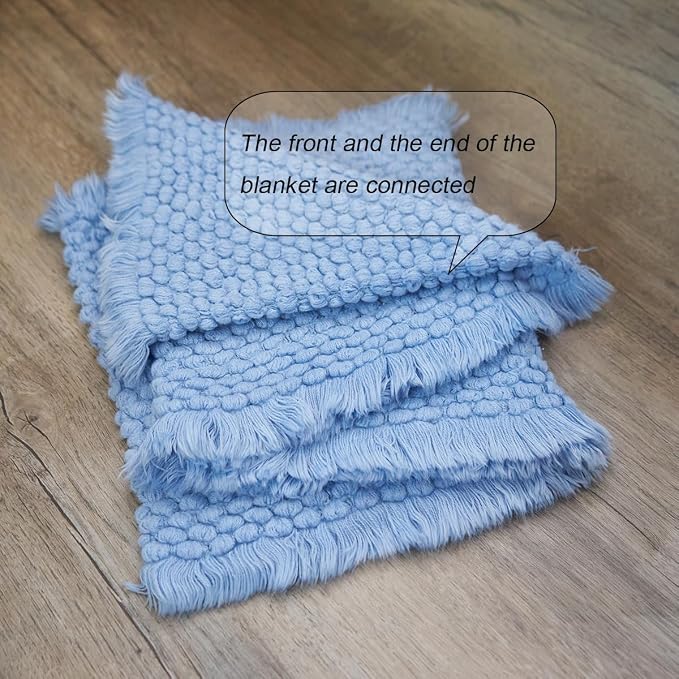 Zeroest Baby Photography Props Basket Braid Wool Wrap Newborn Photo Shoot - Image 2