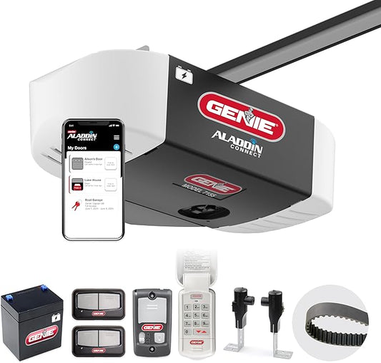 Genie 7155-TKV StealthDrive Connect Smart Garage Door Opener works by GENIE