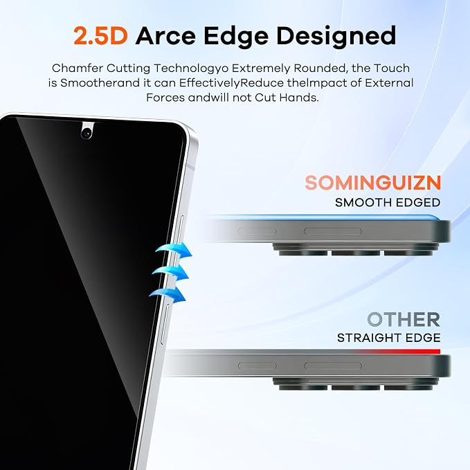 3+3 Pack for Samsung Galaxy Galaxy S26 Ultra Privacy Screen Protector & Phone - Image 7