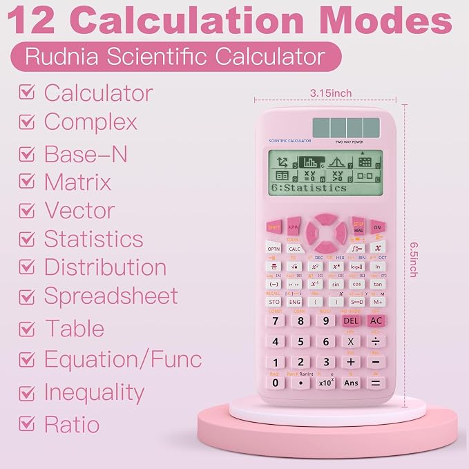 Scientific Calculators, Rudnia Pink Calculators - Image 2