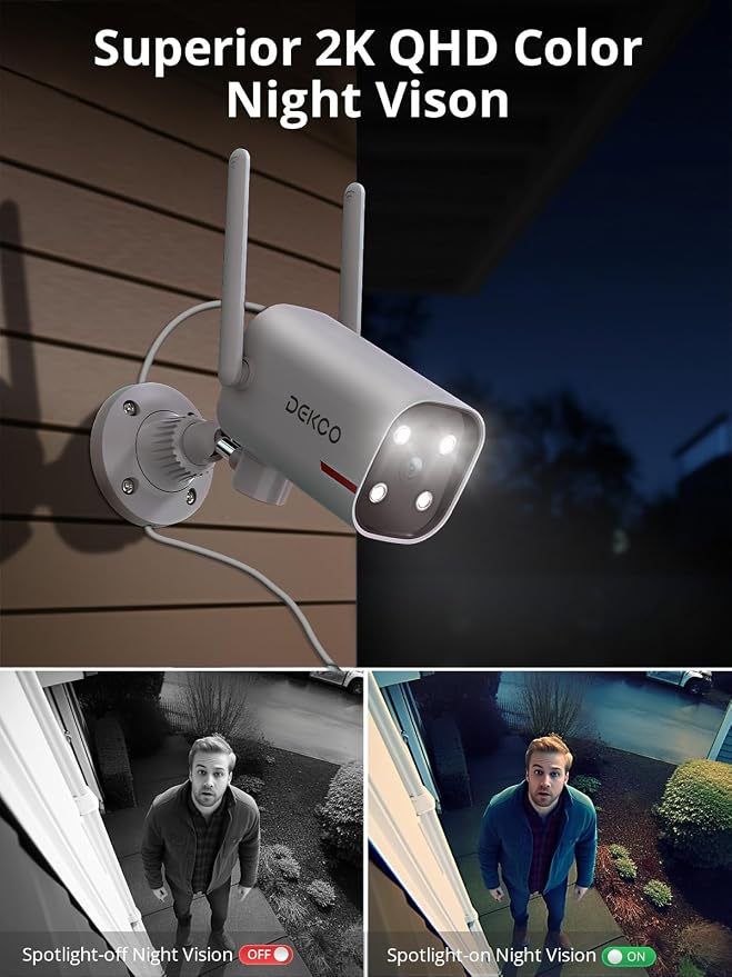 DEKCO 2 Pack Outdoor Security Camera - Image 5