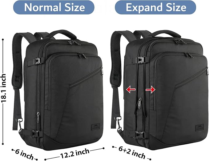 MATEIN Mens Travel Backpack, 27L Lightweight Carry on Backpack - Image 5