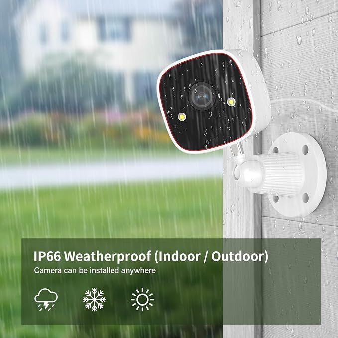 Jennov 2K WiFi Security Camera Indoor/Outdoor, Plug-in Home Surveillance Cam - Image 7