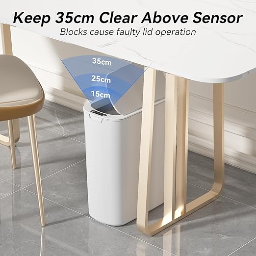 FRESHLIX Automatic Motion Sensor Bathroom Trash Can - Image 3