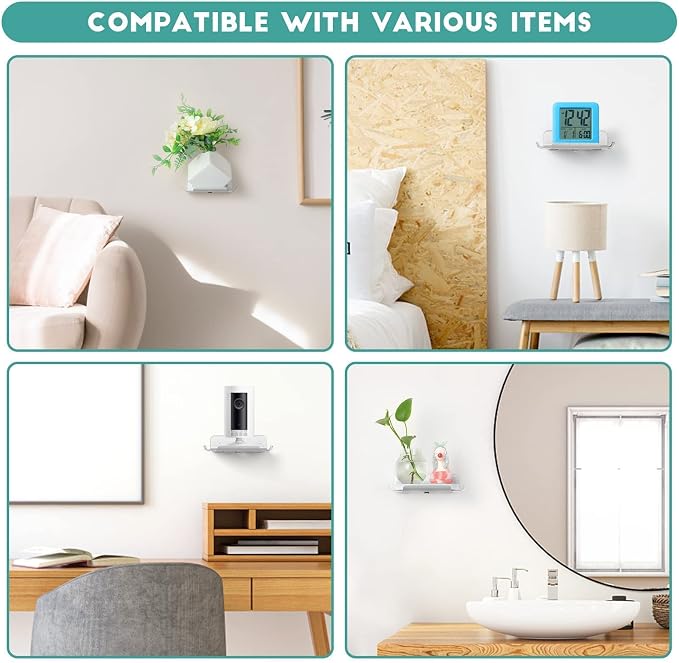 Small Wall Shelf, 4.7" Floating Shelves - Image 3