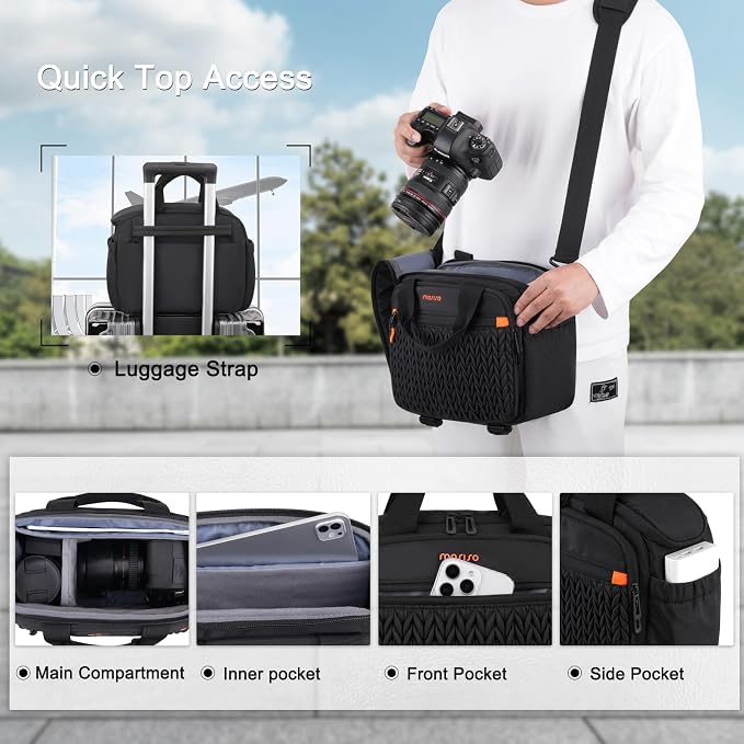MOSISO Camera Bag for Photographers, Photography Shoulder Bag for - Image 6