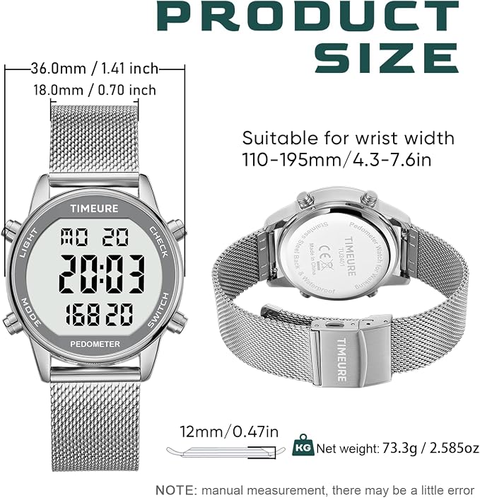 Women's Step Counter Pedometer Watch - Image 5