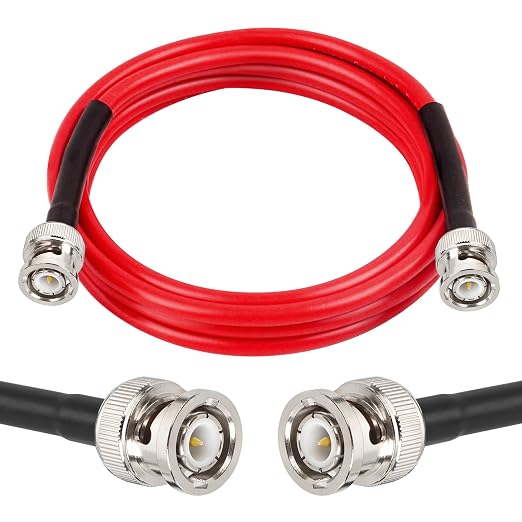MOOKEERF 6FT RG58 50 ohm BNC Male to Male Coax Cable by MOOKEERF