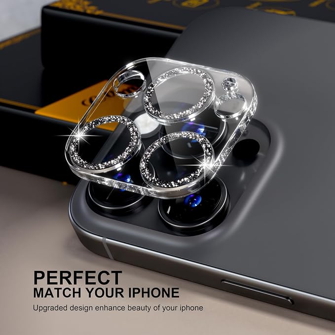 for 6 Pack iPhone 16 Pro/iPhone 16 Pro Max Camera Lens Protector 9H Tempered - Image 5