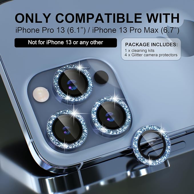 Choiche Compatible for iPhone 13 Pro/iPhone 13 Pro Max Camera Lens Protector - Image 2