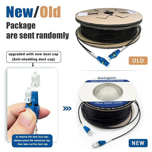 300 Meters Uniboot LC to LC Outdoor Armored Fiber Patch Cable, Low Friction - Image 6