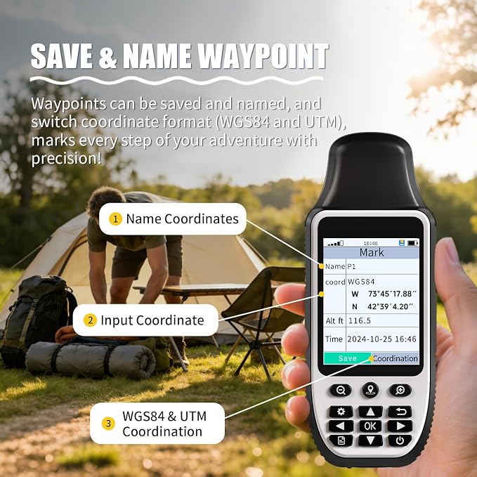 S190 Handheld GPS Navigator, Rugged Handheld GPS - Image 3