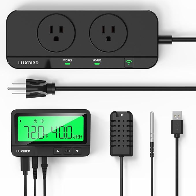 LUXBIRD WiFi Temperature Humidity Controller LTC-318-W by Luxbird