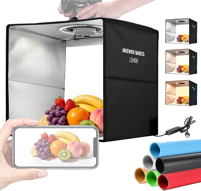 NEEWER Basics Photo Studio Light Box, 120 LEDs CRI95+ Dimmable by Neewer
