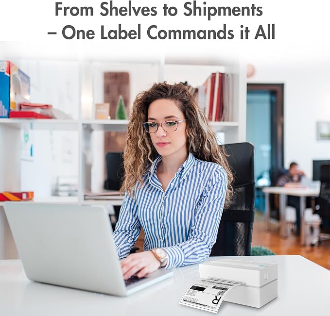Bluetooth Thermal Shipping Label Printer: 4x6 Wireless Label Maker - Image 8