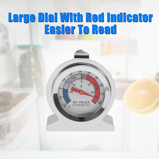 3Pcs Refrigerator Thermometer -30~30°C/-20~80°F Fridge Analog Freezer - Image 5