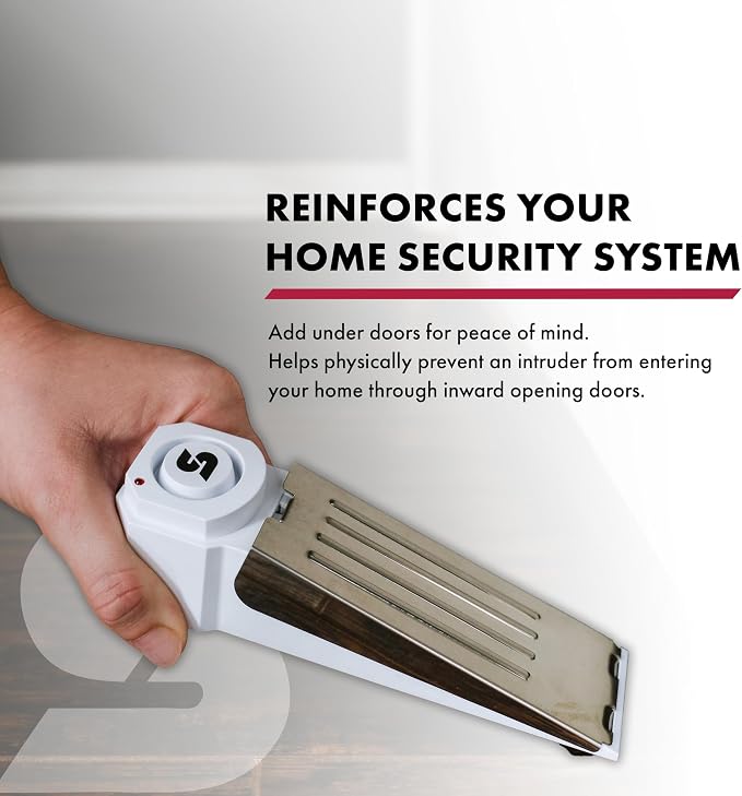 SABRE 120 dB Wedge Door Stop Security Alarm, Extremely Loud Wireless Alarm - Image 8
