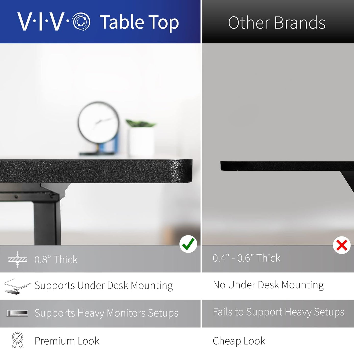 VIVO Electric Corner L-Shaped 63 x 55 in Standing Desk, Memory Height Adjustment, Dark Gray Top Black Frame, DESK-E3CTG
