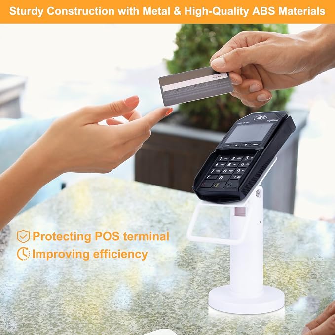 Credit Card Terminal Stand for Ingenico Lane/3000/3600/7000/8000, Metal Square - Image 4