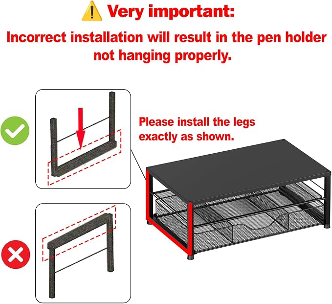 OPNICE Desk Organizer and Accessories, 2-Tier Computer Monitor Stand Riser - Image 9