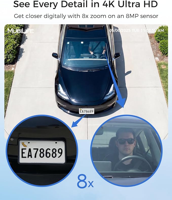MUBILIFE M802 Add-on Camera, Requires Home Security System, Solar Powered - Image 2