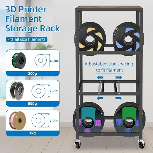 3D Printer Stand with Filament Storage Rack - Image 2