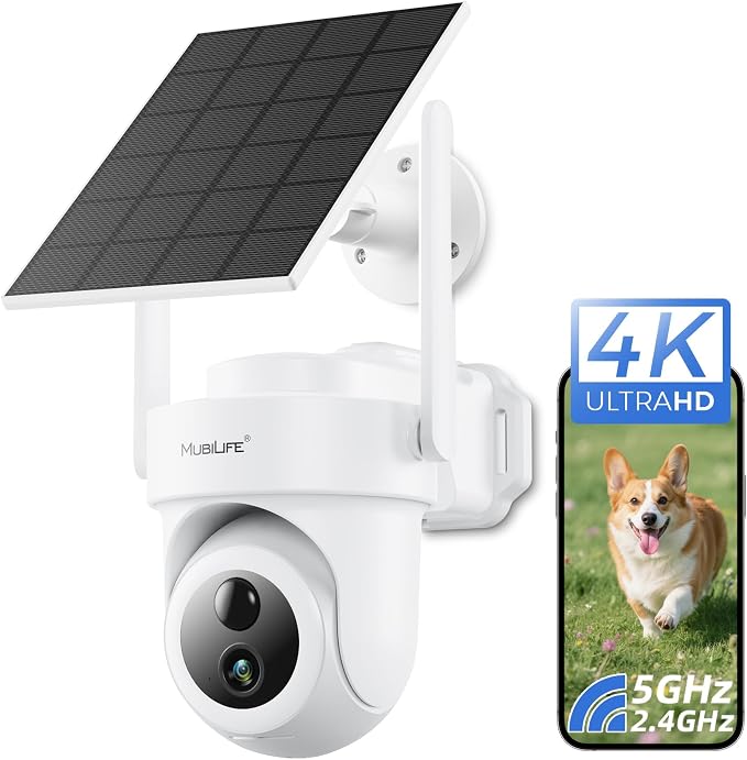 MUBILIFE M802 Add-on Camera, Requires Home Security System, Solar Powered by MUBILIFE