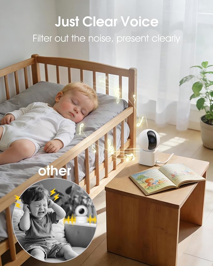 ARCCTV 2-Pack Dual Lens Indoor Security Camera, 2.5K WiFi 6 Pet Camera - Image 3