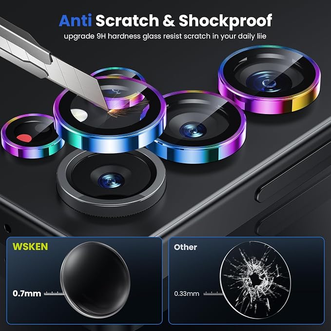 WSKEN for Samsung Galaxy S25 Ultra Camera Lens Protector - Image 3