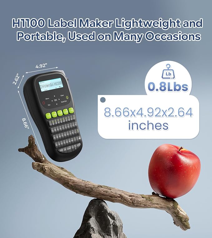 Label Maker Machine with-Tape, Wire Label Maker Waterproof-Labels, H1100 - Image 9