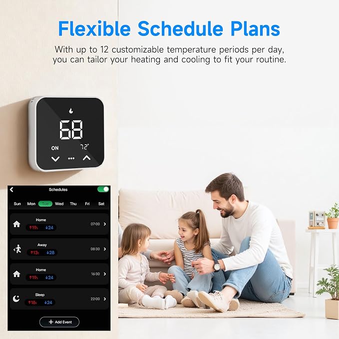 Smart Thermostats for Home, WiFi Thermostats Compatible - Image 5