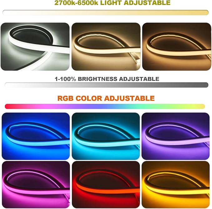 42inch WiFi Night Light Radar Motion Sensor Silicone LED Under Cabinet Lights - Image 6