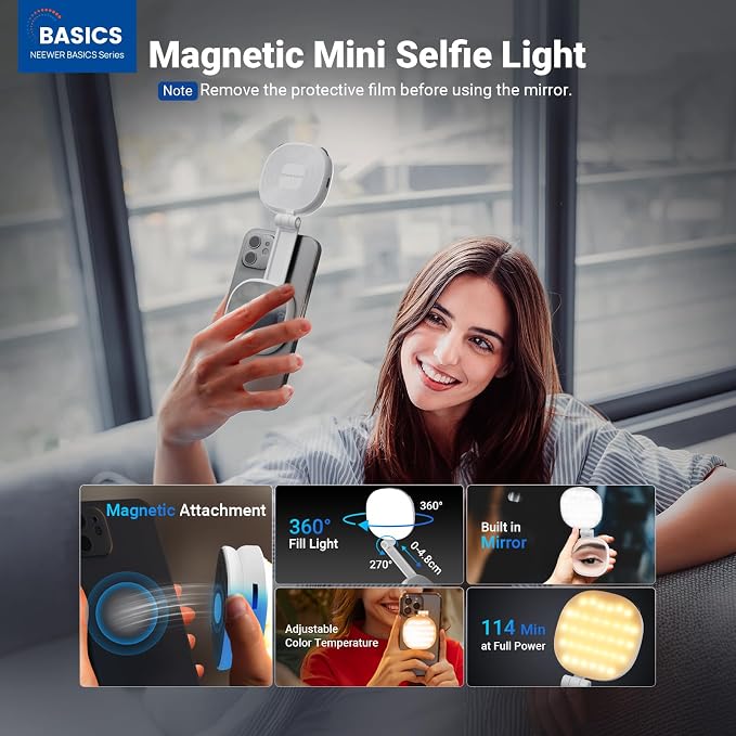 NEEWER Basics Magnetic Selfie Light Compatible - Image 2