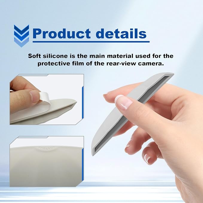 Car Reversing Camera rain Cover, Car Backup Camera Protective Sticker, Silicone - Image 3