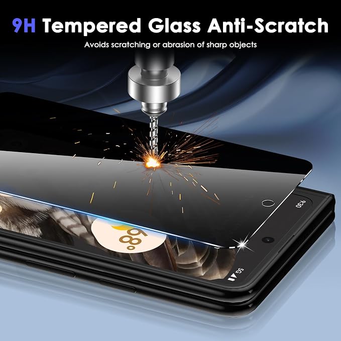 for Google Pixel Fold Privacy Screen Protector and Tempered Glass Camera Lens - Image 5