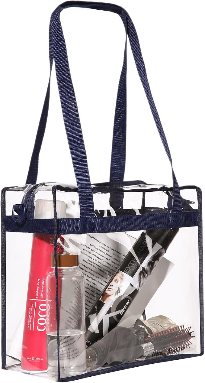 BAGAIL Clear Bags 12x6x12 Stadium Approved Clear Tote Bag - Image 4