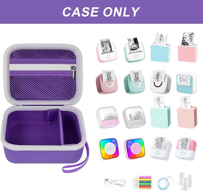 ANKHOH Label Maker Case for Memoking T02/ for Phomemo M02/ M02S/ M02 Pro/ Q30S/ - Image 2