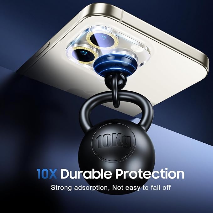 UniqueMe for 3 Pack iPhone 15 Pro/iPhone 15 Pro Max Camera Lens Protector - Image 2