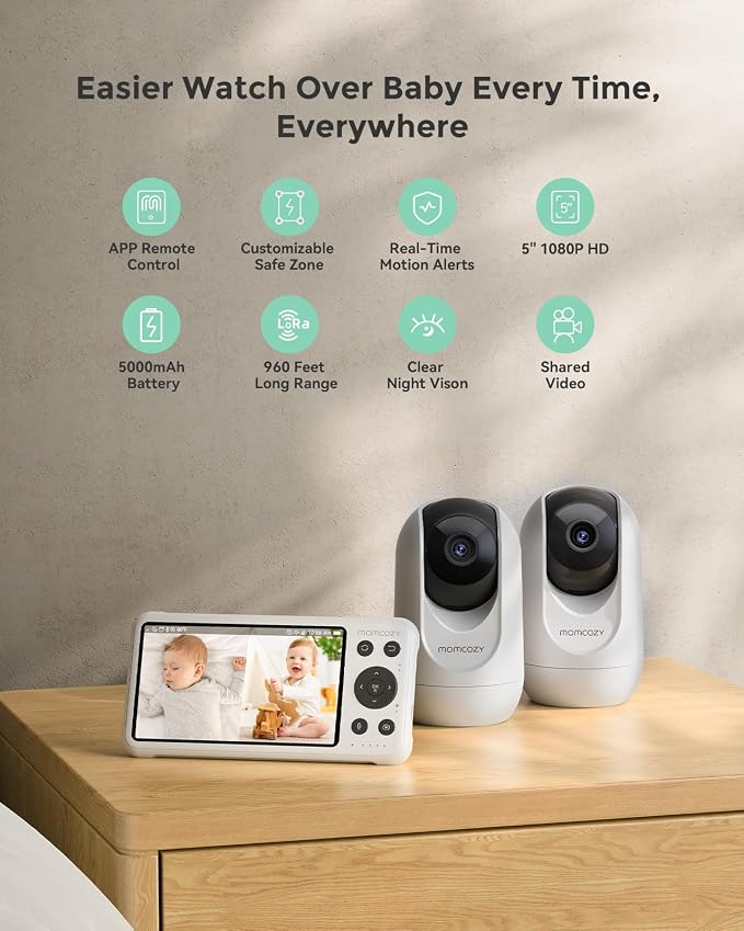 Momcozy BM04 Smart WiFi Baby Monitor - Image 2
