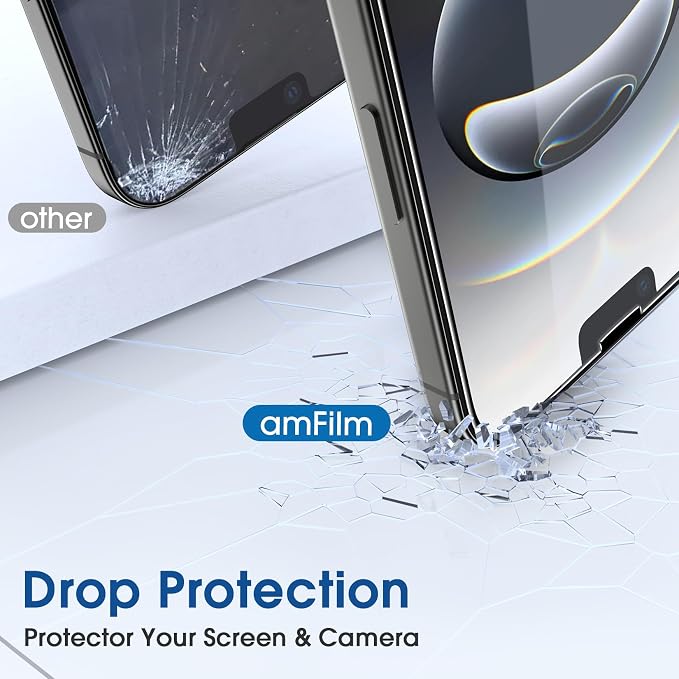 amFilm Auto-Alignment OneTouch for iPhone 17e / iPhone 16e Screen Protector + - Image 6