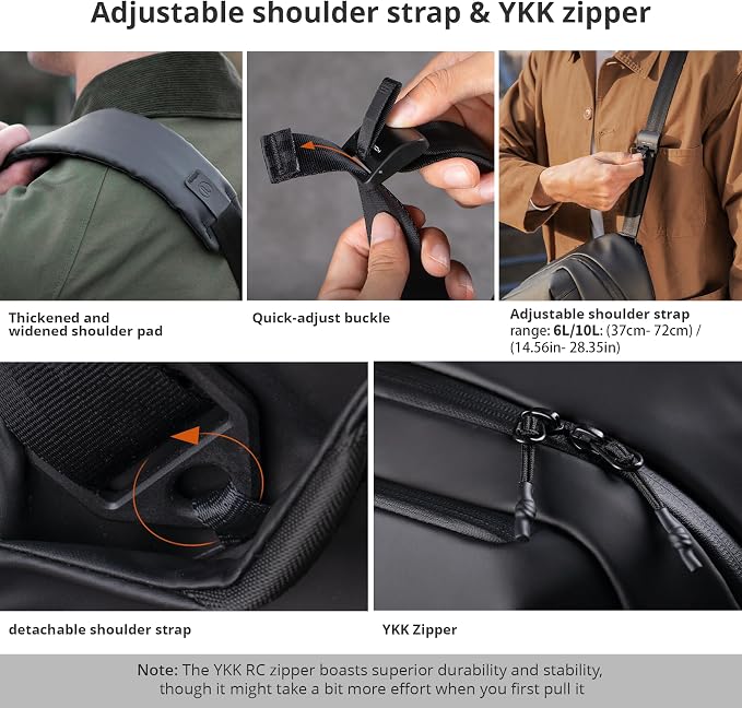 PGYTECH OneGo Solo V2 Camera Sling Bag, 6L Crossbody Camera Bag - Image 5