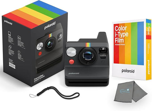 Polaroid Now 3rd Generation i-Type Instant Camera + 8 i-Type Color Film Bundle by Polaroid