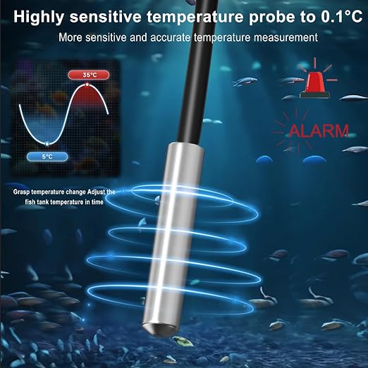 Refrigerator Thermometer Freezer Alarm Digital Freezer Thermometer Fridge - Image 4