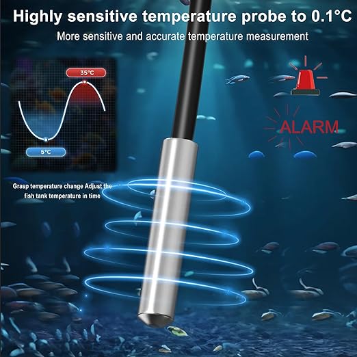 Refrigerator Thermometer Freezer Alarm Digital Freezer Thermometer Fridge - Image 4